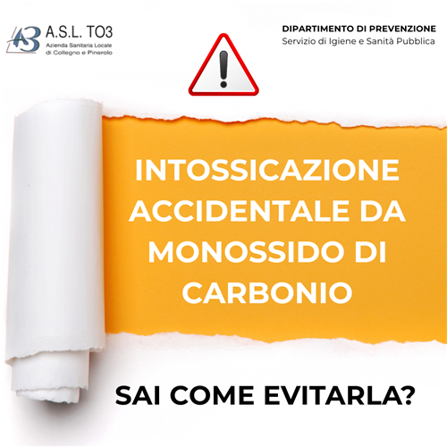 Intossicazione accidentale da monossido di carbonio