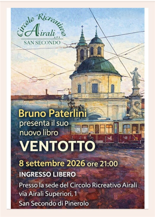 Presentazione del nuovo libro Ventotto di Bruno Paterlini