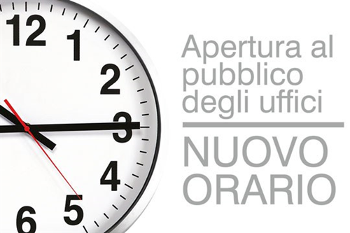 Modifica orari di apertura al pubblico degli uffici comunali