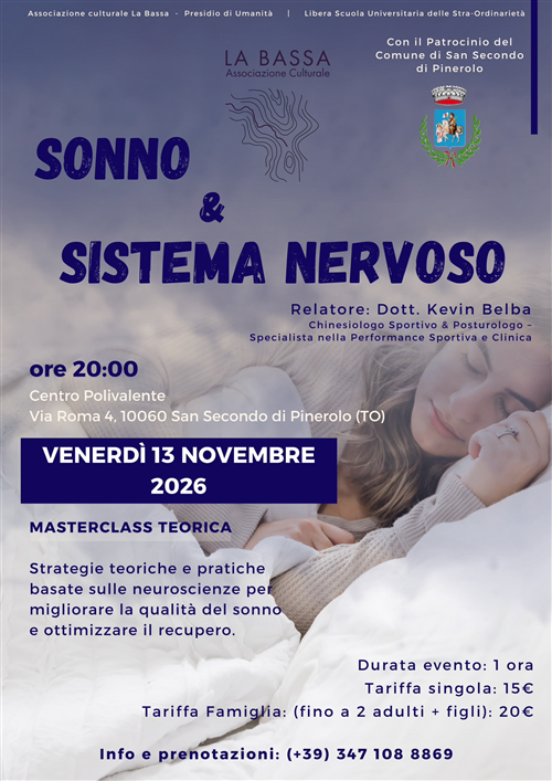 Sonno e sistema nervoso: una masterclass teorica